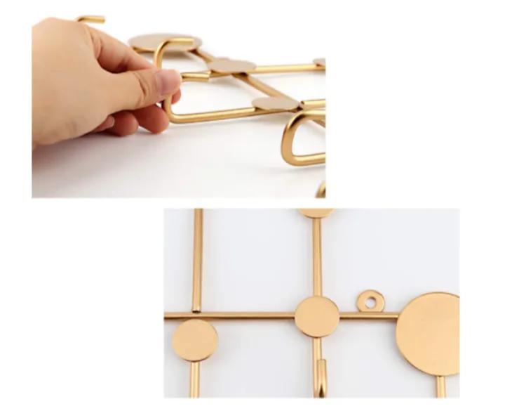 Wall Hooks Antique Finish Metal Clothes Hanger Rack Wall Hook for Room DecorWall Mounted Hook Hanging Shelf Rack for Key Holder Charging USB Cable Key